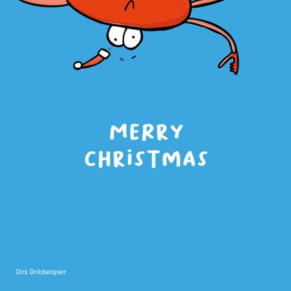 Kerstkaart holy crab christmas is coming... 2