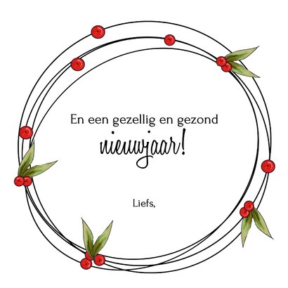 Kerstkaart hond en kat 3