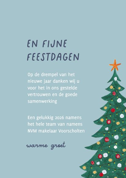 Kerstkaart huizen in Amsterdam in de sneeuw 3