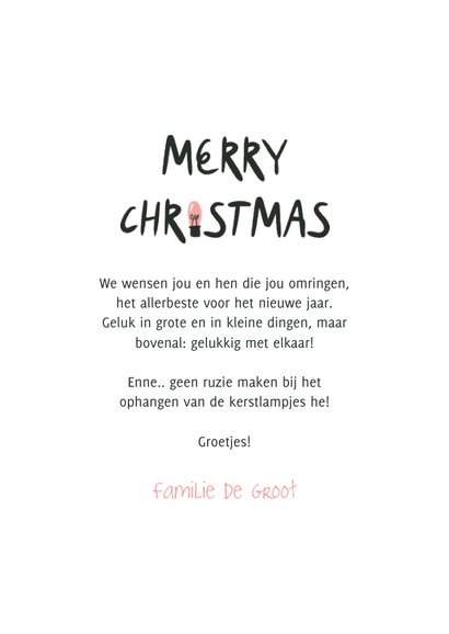 Kerstkaart humor kerstlampjes let's skip this sh*t 3