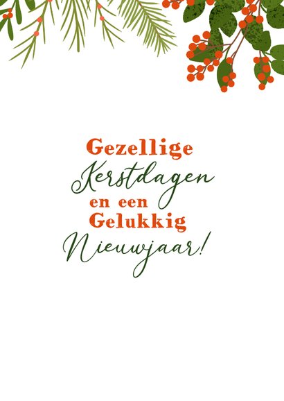 Kerstkaart illustratie cowboylaars gezellige feestdagen 3