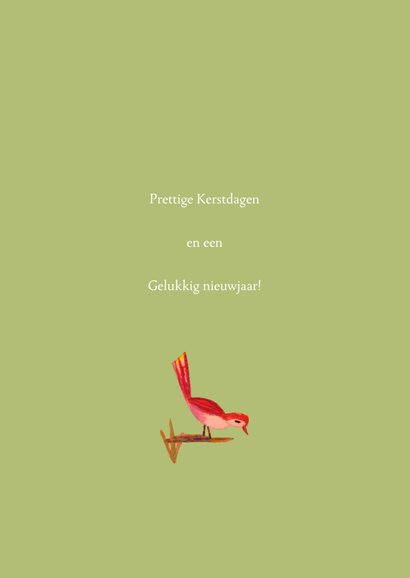 Kerstkaart illustratie kerstbomen en muziek 3