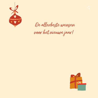 Kerstkaart illustraties Merry Christmas happy new year 3