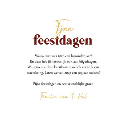Kerstkaart jij bent goud waard hart rood 3