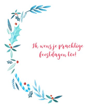 Kerstkaart jolly handlettering 2