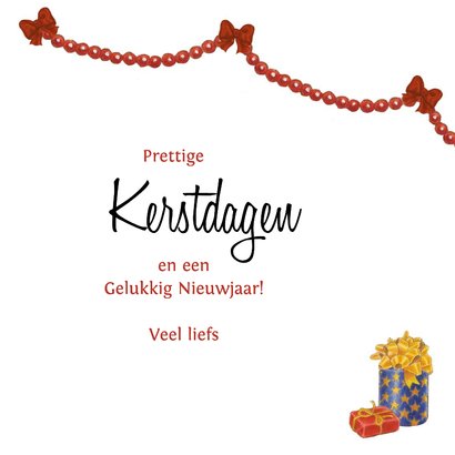 Kerstkaart Joris onder de kerstboom 3