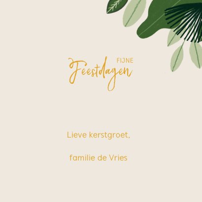 Kerstkaart jungle bells met foto en aapjes 3