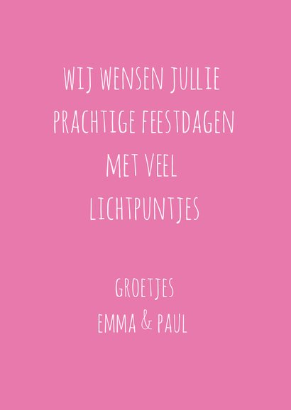 Kerstkaart Kat met gewei 3