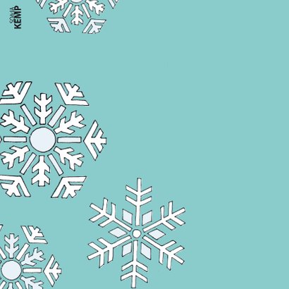Kerstkaart kat sneeuwsterren - sk 2