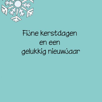 Kerstkaart kat sneeuwsterren - sk 3