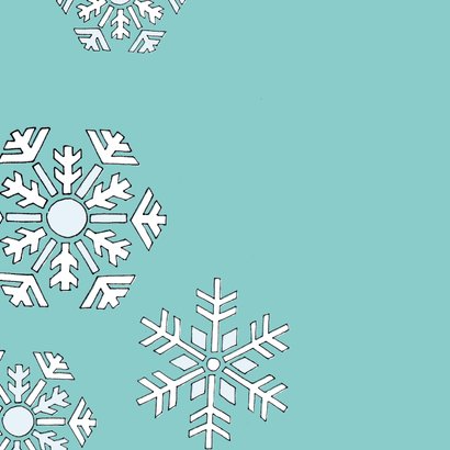 Kerstkaart - Kat sneeuwsterren 2