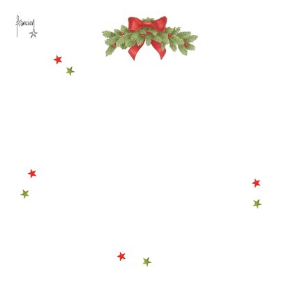 Kerstkaart katten spelen met slinger 2