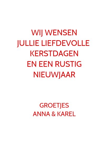 Kerstkaart keep calm love 3