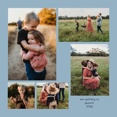 Kerstkaart kerkje en kerstbomen in de sneeuw 2