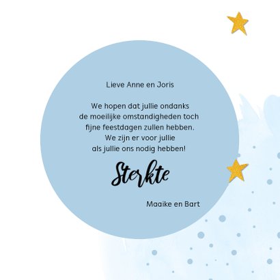 Kerstkaart Kerst vieren betekent voor elkaar klaarstaan 3