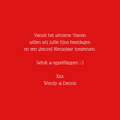 Kerstkaart kerstbal cirkels en tekst 3
