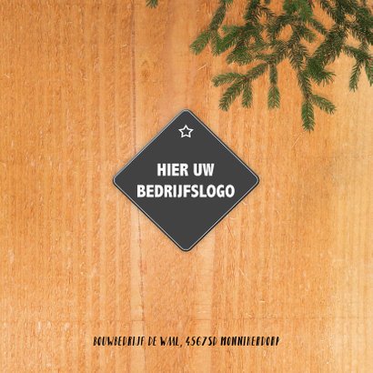 Kerstkaart kerstbal gereedschappen 2