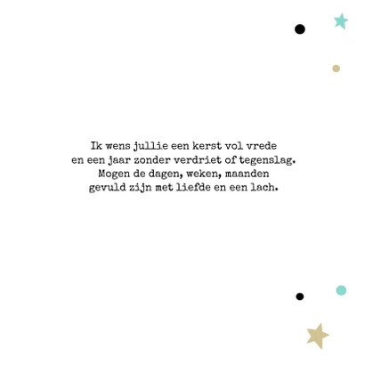 Kerstkaart kerstbal patroon 3