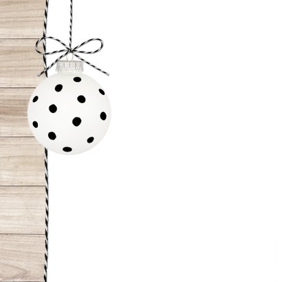 Kerstkaart Kerstbal Stippen 2