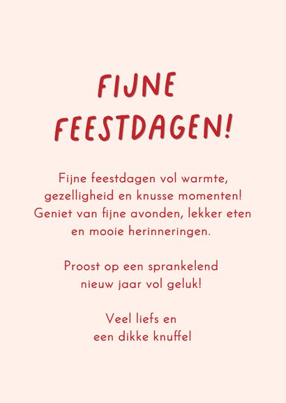 Kerstkaart kerstballen met bloemen 3