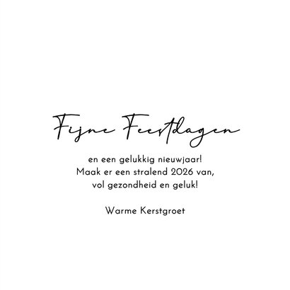 Kerstkaart kerstboom goud 3