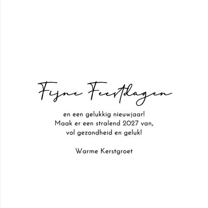 Kerstkaart kerstboom goud 3
