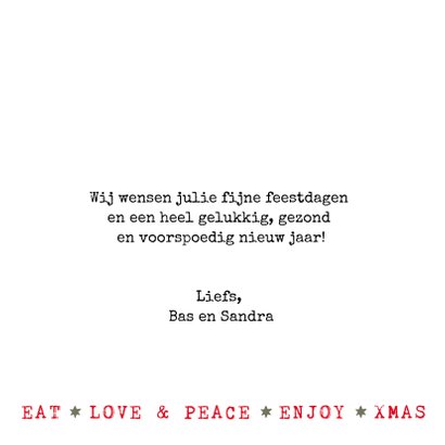 Kerstkaart - Kerstboom illustraties met tekst (wit/groen) 3