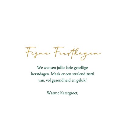 Kerstkaart kerstboom licht flair 3