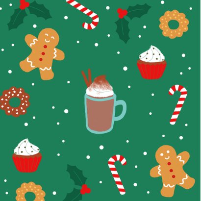 Kerstkaart kerstcalorieën tellen niet 2