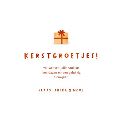 Kerstkaart kerstfamilie met eigen foto's 3