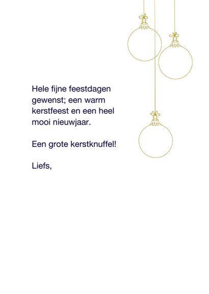 Kerstkaart kerstknuffel GHZ 3