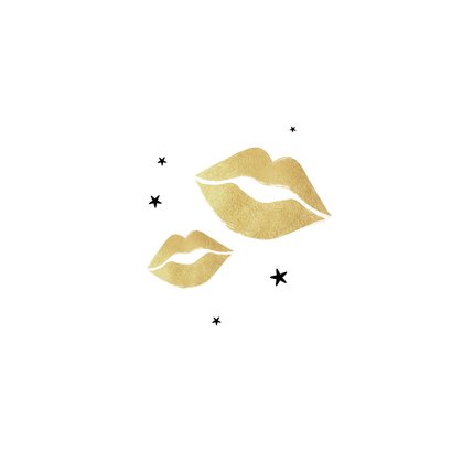 Kerstkaart kerstkus brievenbus goud sterren liefdevol 2