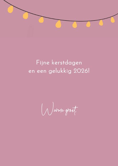 Kerstkaart kerstman brengt cadeaus 3