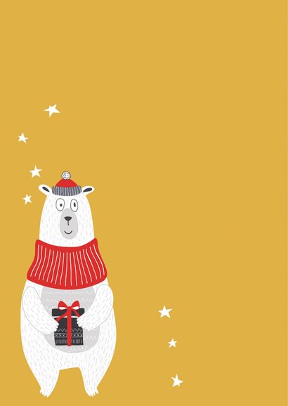 Kerstkaart Kerstmuts op en feesten maar 2