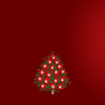 Kerstkaart kerstomaatjes kerstboom gezond 2