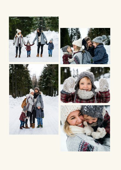 Kerstkaart kerststal met kindje Jezus en kerkje 2