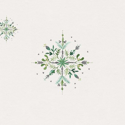Kerstkaart kerstster aquarel 2