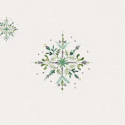 Kerstkaart kerstster aquarel  2