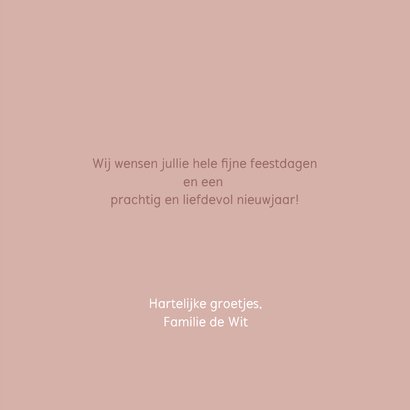 Kerstkaart kerstwensen typografie taupe 3