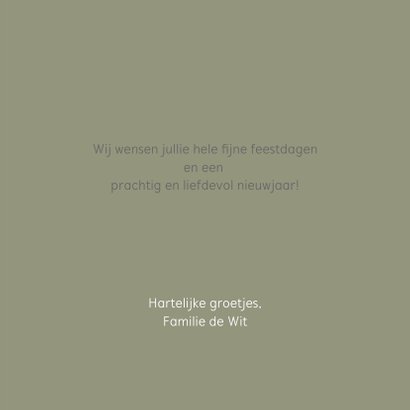 Kerstkaart kerstwensen typografie taupe 3