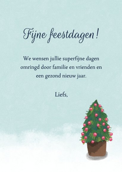 Kerstkaart kerstwinkel in nostalgisch pand 3