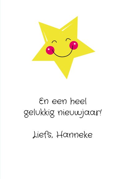 Kerstkaart-Kind-Lachende Ster-HK 3