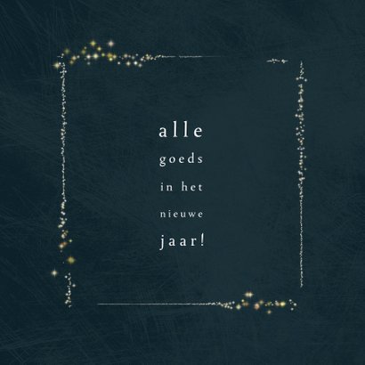 Kerstkaart klassiek 2020-2021 met foto en kader van sterren 3