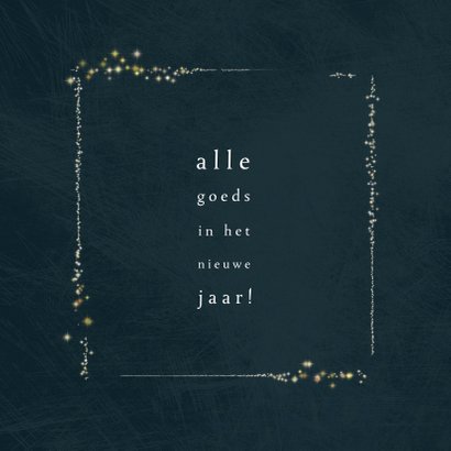 Kerstkaart klassiek 2020, met foto en kader van sterretjes 3