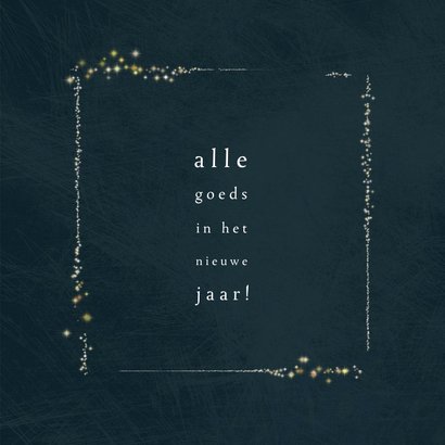 Kerstkaart klassiek 2022-2023, met foto en kader van sterren 3