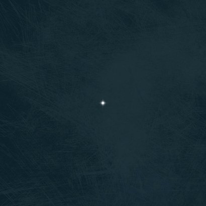 Kerstkaart klassiek 2023-2024, met foto en kader van sterren Achterkant