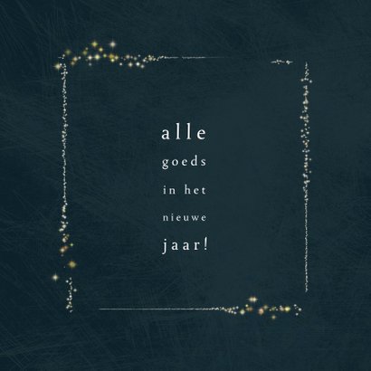 Kerstkaart klassiek, met foto en kader van sterretjes 3