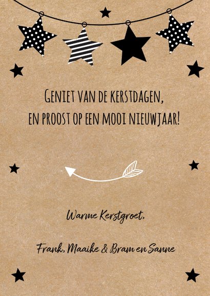 Kerstkaart kraft slinger fotocollage 3
