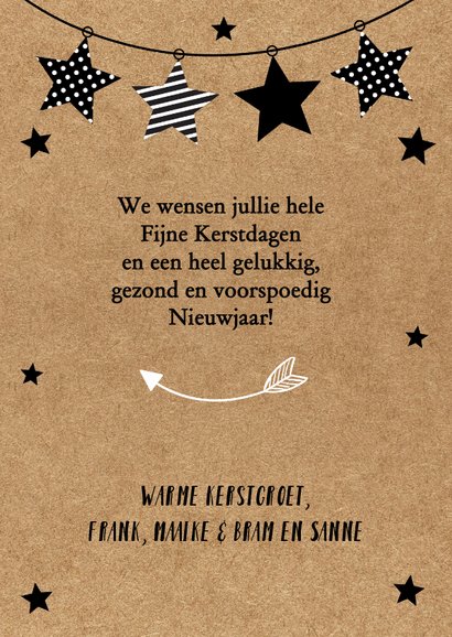 Kerstkaart kraft slinger fotocollage 3