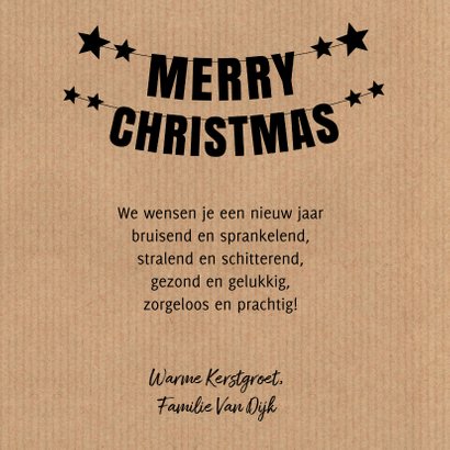 Kerstkaart kraftlook fotocollage slinger 3